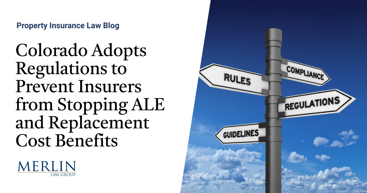 Colorado Adopts Regulations to Prevent Insurers from Stopping ALE and