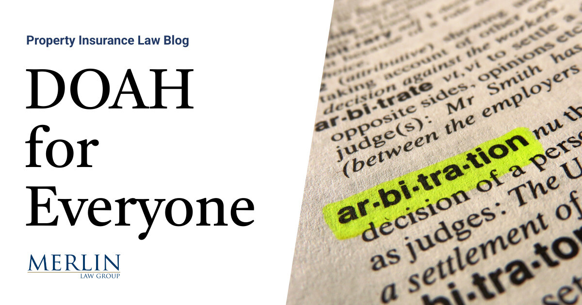 DOAH for Everybody? What Residents’ “arbitration” teaches us about equity for all Florida policyholders