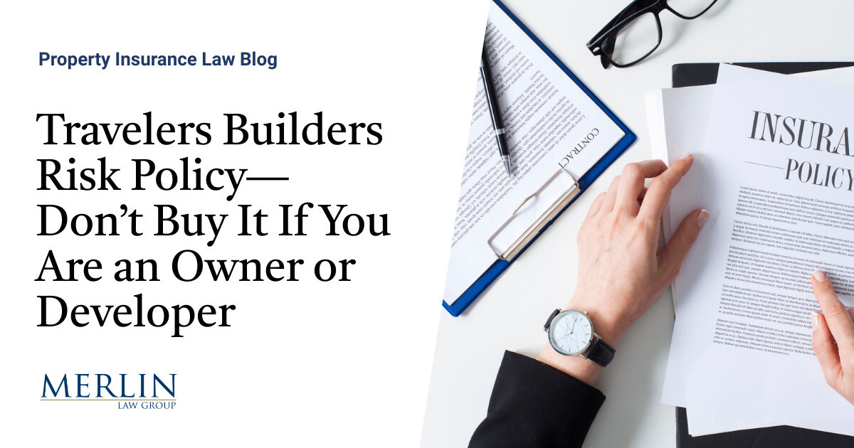 Vacationers Builders Threat Coverage—Don’t Purchase It If You Are an Proprietor or Developer