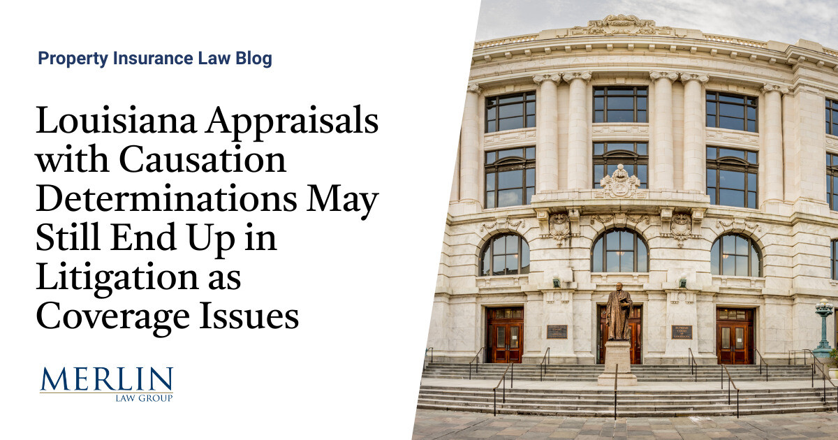 Louisiana Appraisals with Causation Determinations May Still End Up in