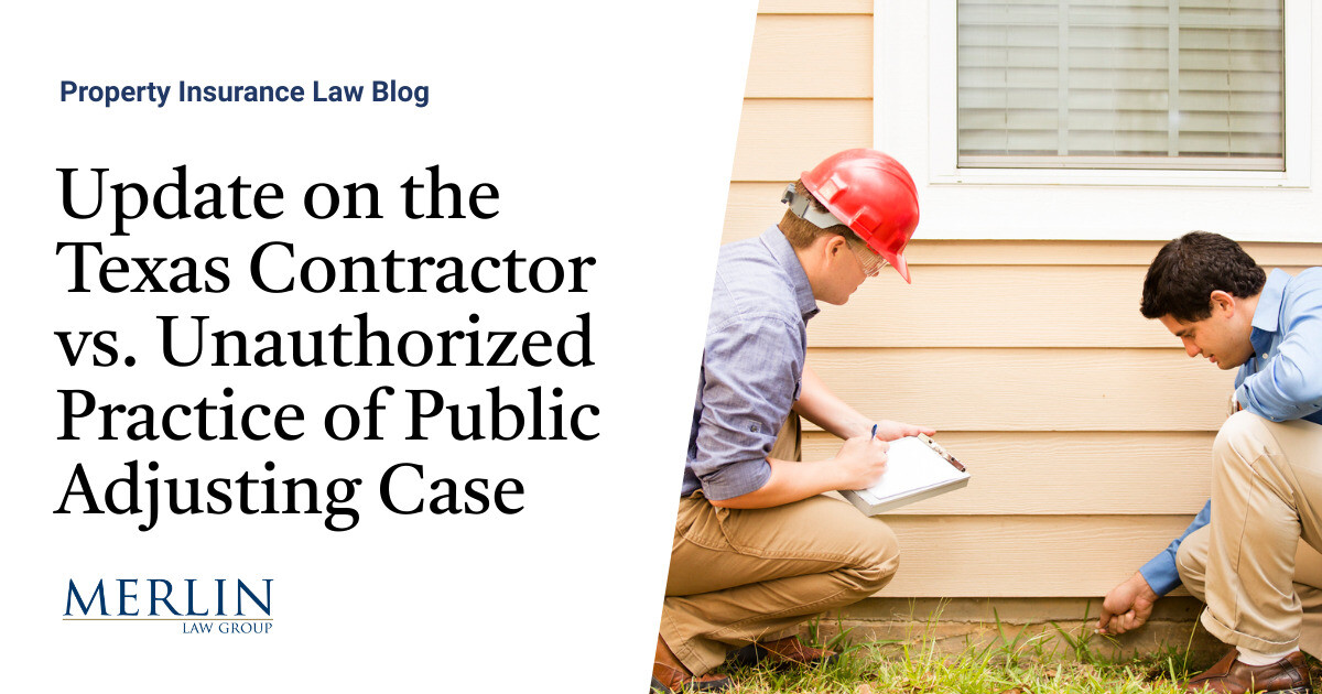 Update on the Texas Contractor vs. Unauthorized Practice of Public