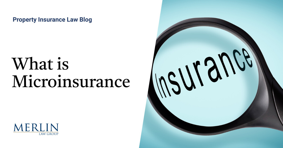 Minor Insurqance What is Microinsurance? | Property Insurance Coverage Law Blog
