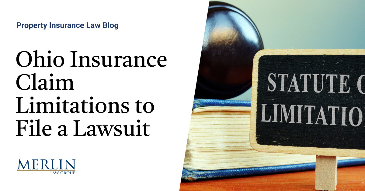 Ohio Insurance Claim Limitations to File a Lawsuit Property Insurance