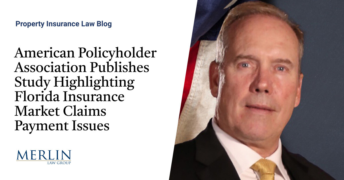 American Policyholder Association Publishes Study Highlighting Florida