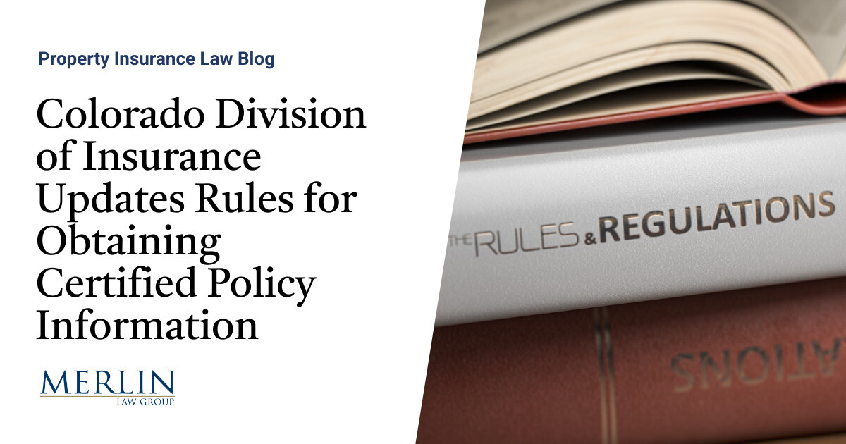 Colorado Division of Insurance coverage Updates Guidelines for Acquiring Licensed Coverage Info