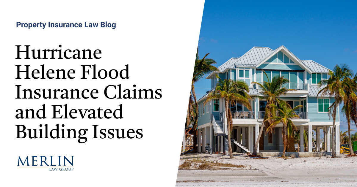 Hurricane Helene Flood Insurance Claims and Elevated Building Issues ...