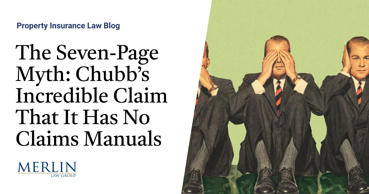 The Seven-Web page Fantasy: Chubb’s Unimaginable Declare That It Has No Claims Manuals