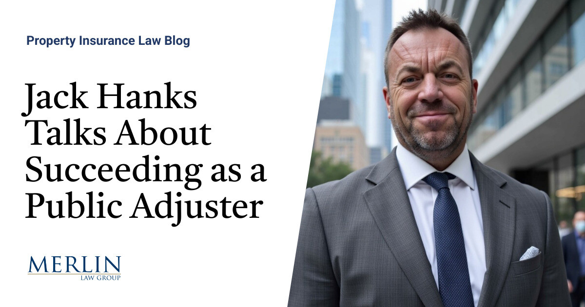 Public Adjuster Success Ideas from Jack Hanks