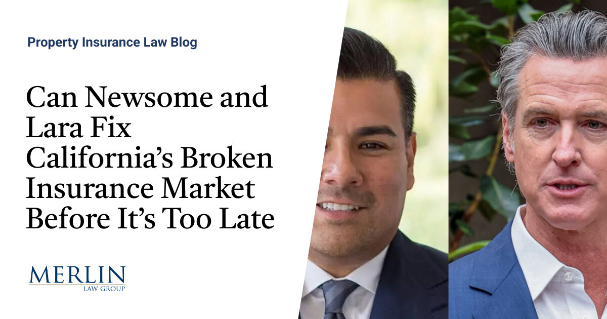 California Insurance coverage Market Reform | Property Insurance coverage Protection Legislation Weblog