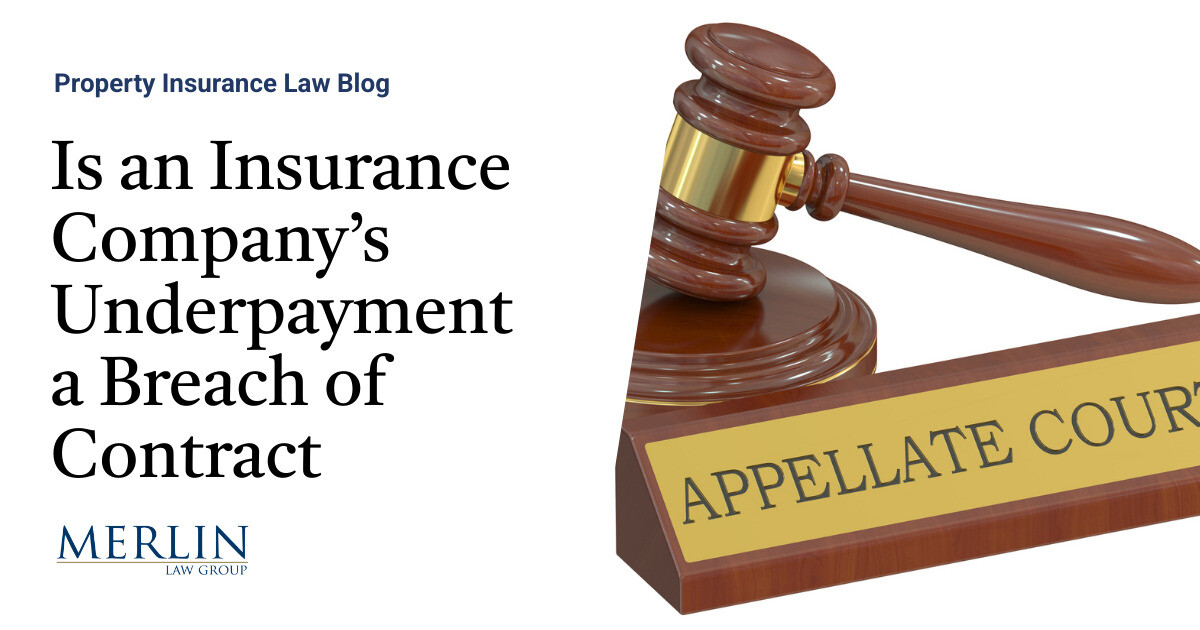 Florida ACV Underpayment | Property Insurance coverage Protection Legislation Weblog