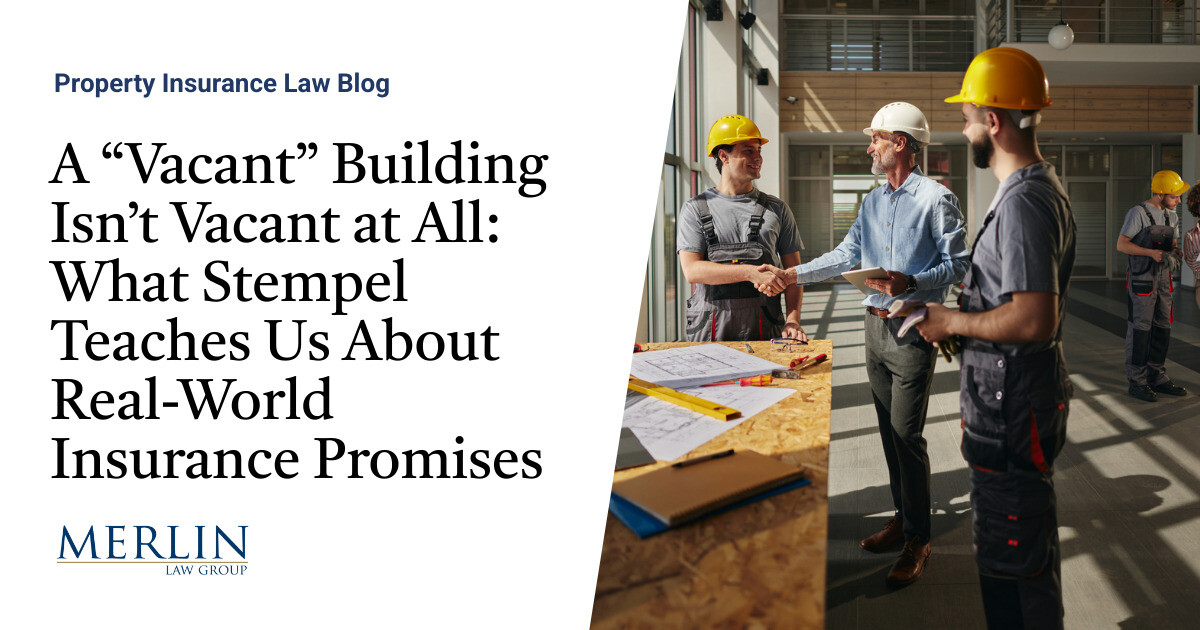 Vacant Constructing Insurance coverage Guarantees | Property Insurance coverage Protection Regulation Weblog