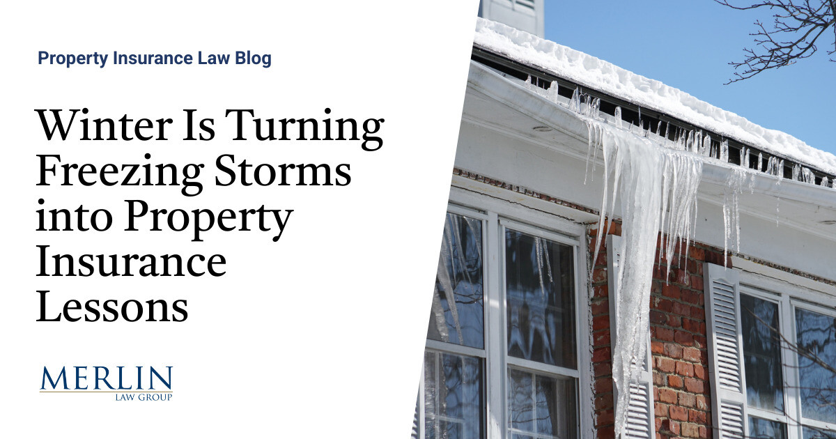Winter Storm Property Insurance Lessons