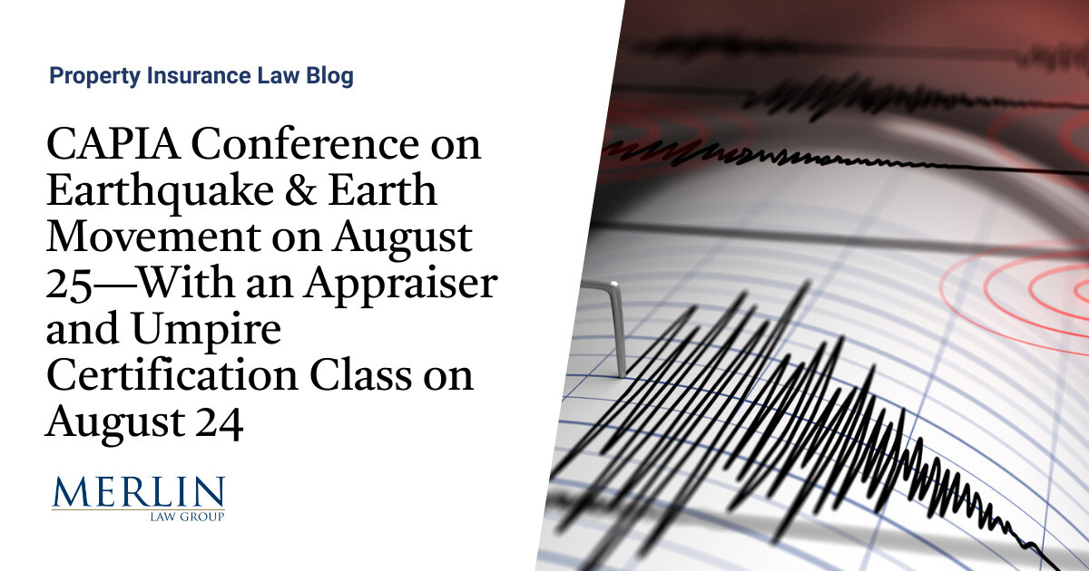 CAPIA Conference on Earthquake Earth Movement on August 25 With an