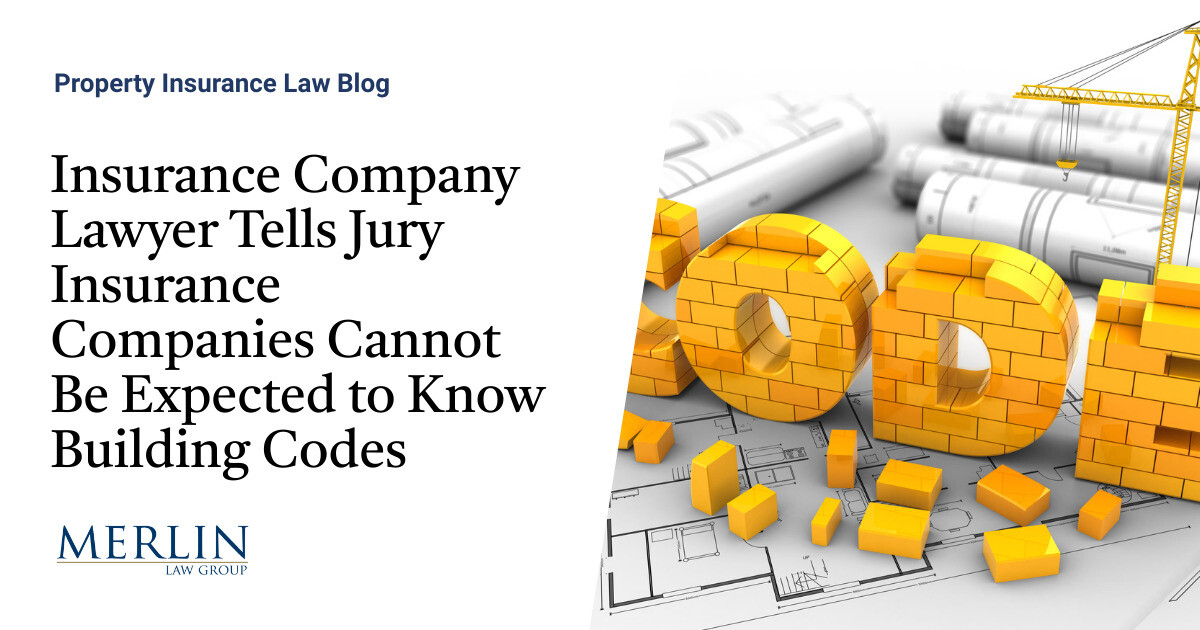 Insurance Company Lawyer Tells Jury Insurance Companies Cannot Be
