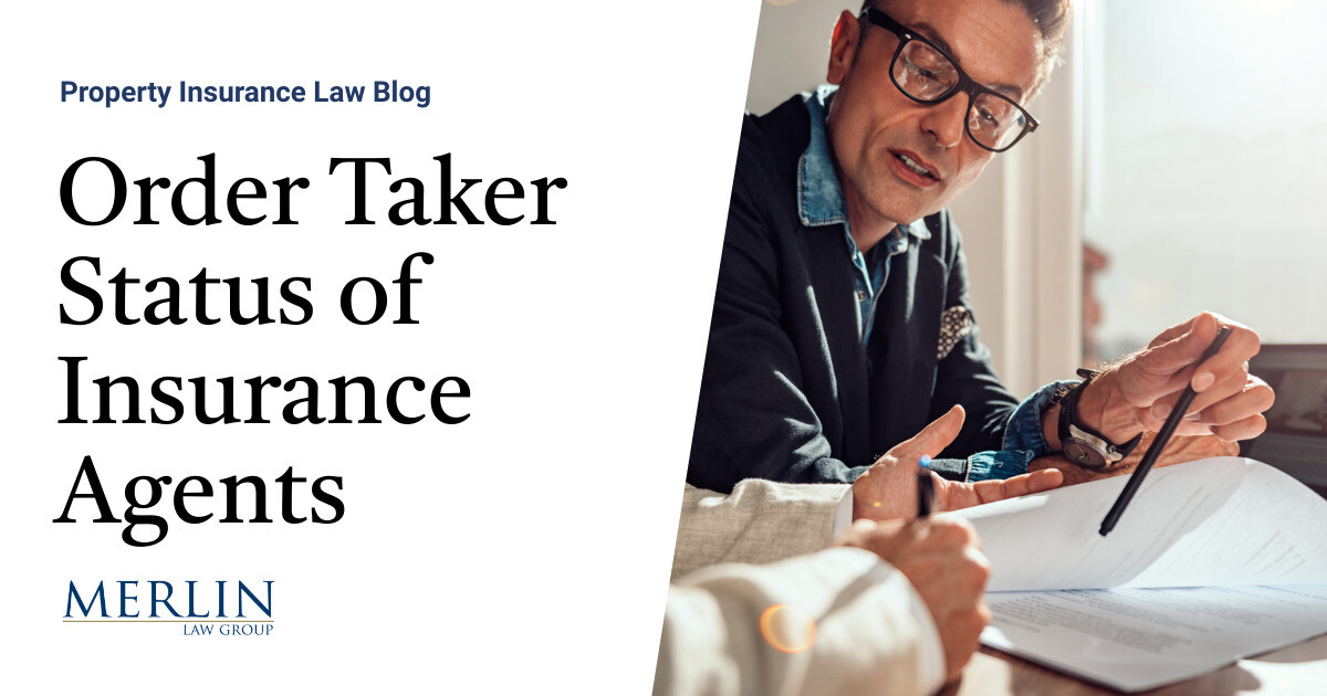 Order Taker Standing of Insurance coverage Brokers