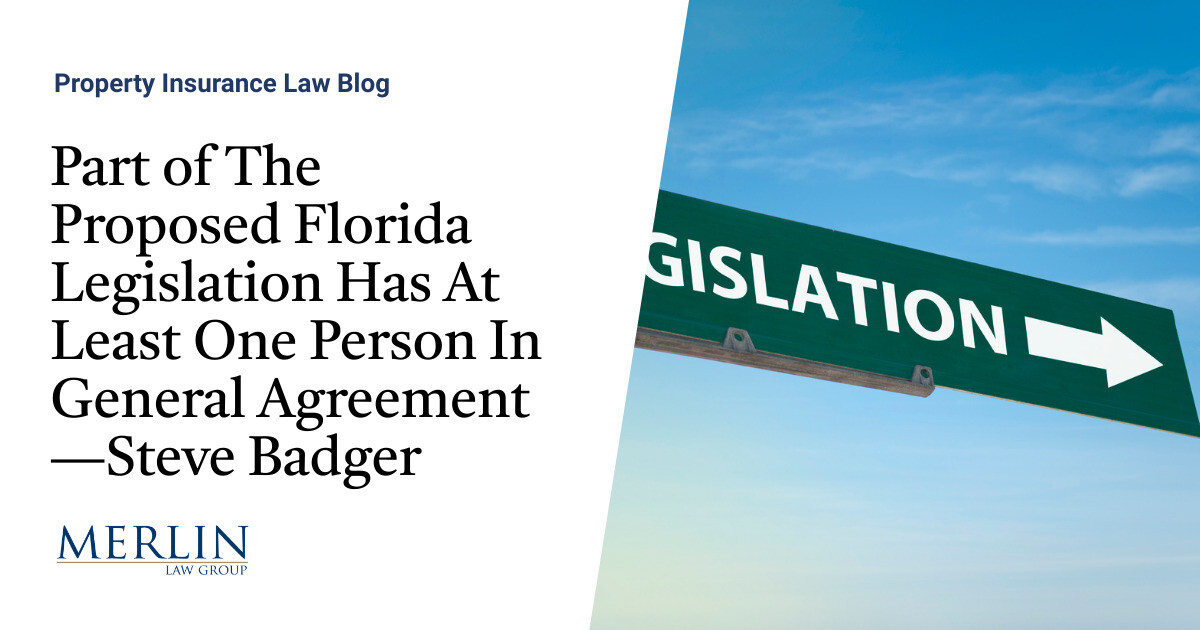 Part of The Proposed Florida Legislation Has At Least One Person In