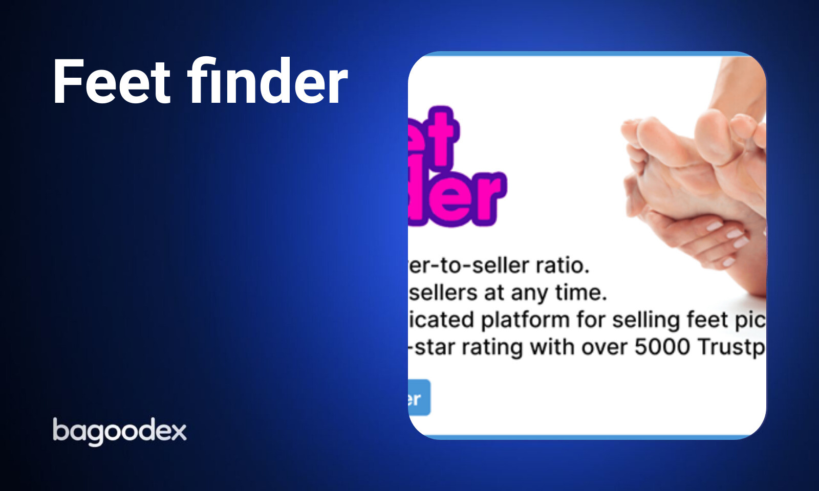 Feet finder | Bagoodex